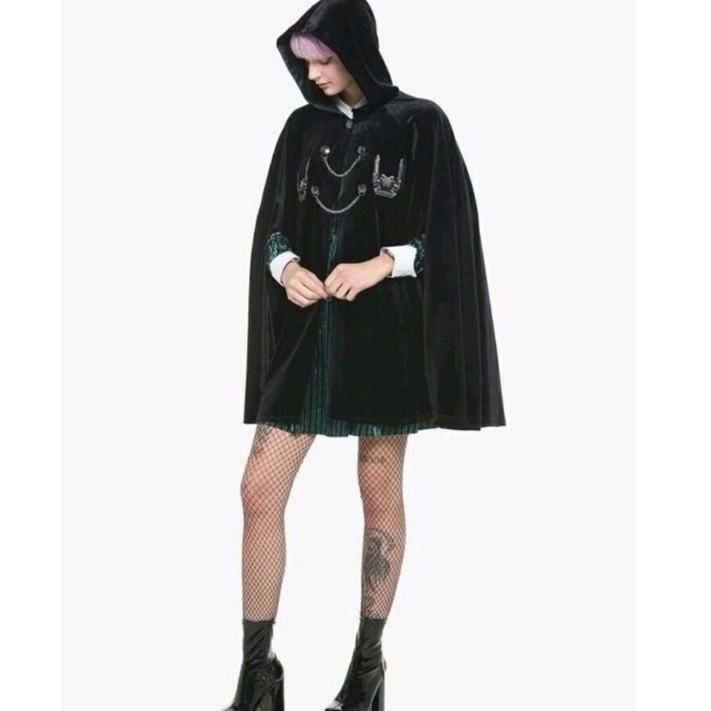 Disney Her Universe HM Bat chain cape, velour black size L/XL